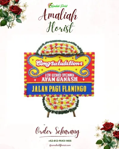 Bunga Papan Congratulation di Karangmalang